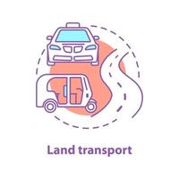 City transport concept icon vector