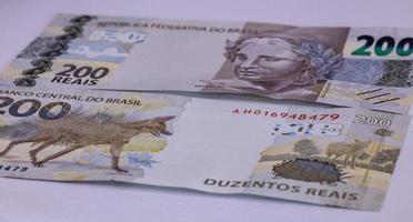 Cassilandia, Mato Grosso do Sul, Brazil, 2021 -new two hundred brazilian real banknote photo