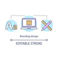 Brand design concept icon vector