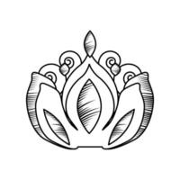 crown ornate icon vector