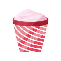 ice cream in a cup vector