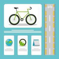 world car free day cards vector