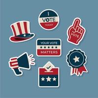 USA Election Sticker Collection vector