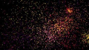 Colorful firework stock video effects