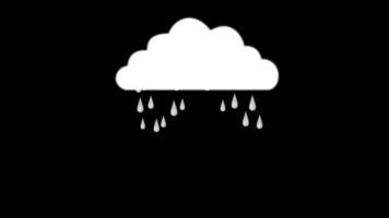 pioggia che cade dalle nuvole stock footage gratuito