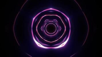 roze caleidoscoop hi-tech neon mandala roterende tunnel