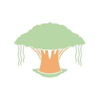 greenery tree botanic vector