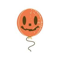 pumpkin shaped balloon vector