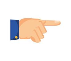 pointing hand gesture vector