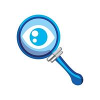 eye magnifying glass vector