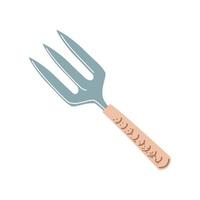 gardening rake tool vector