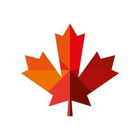 maple leaf geometric vector