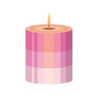 candle aroma light vector