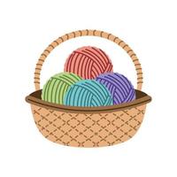 Wool Balls In Basket