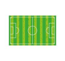 soccer field top view vector