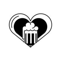 beer in love vector