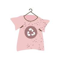 recycle clothes concept vector