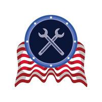 american labor day vector