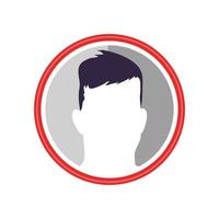 perfil de avatar masculino vector