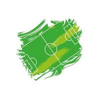 grunge soccer field vector