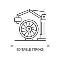 3d printing for aerospace industry linear icon vector