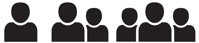 People group icon. User icon. Group of people symbol. Vector