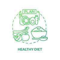 Healthy diet concept icon