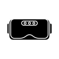 VR headset glyph icon vector