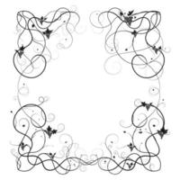 thickets of grapes frame on background pattern vector