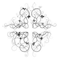 corners patterns grapes tangled. decoration vector