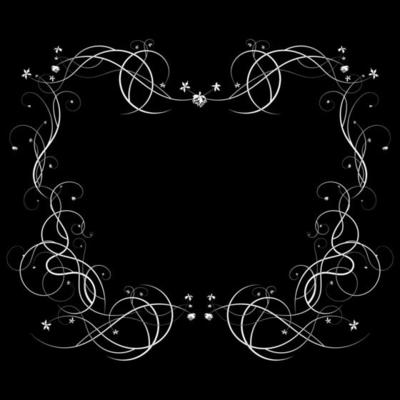 Black frame with grape pattern festive. vector new
