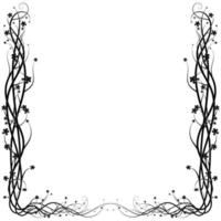 ivy frame from a wild plant on a white background vector