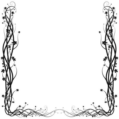 ivy frame from a wild plant on a white background
