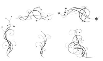 ornament elements curl grape design. vector image