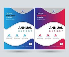 Creative Modern Annual Report Design Template vector