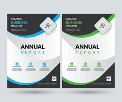 Creative Modern Annual Report Design Template vector