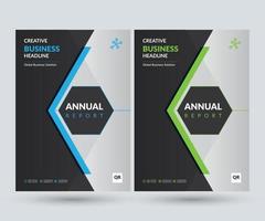 Creative Modern Annual Report Design Template vector