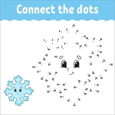 Dot to dot. Draw a line. Handwriting practice. Learning numbers for kids. Activity worksheet. With answer. Game for toddler. Isolated vector illustration. Cute character. Cartoon style.