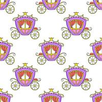 Colored cartoon seamless pattern. Cartoon style. Hand drawn. Vector illustration isolated on white background.