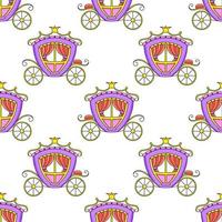 Colored cartoon seamless pattern. Cartoon style. Hand drawn. Vector illustration isolated on white background.