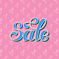 Lettering word. Sale. Hand drawn. Vector illustration . Design element.