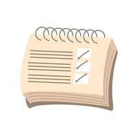 notepad checkmark list vector