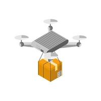 package delivery drone vector