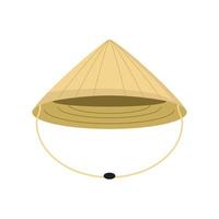 chinese straw hat vector