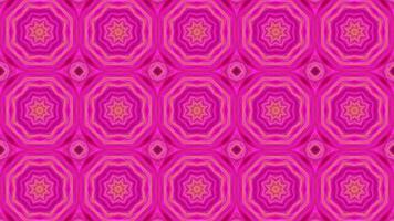 Fondo de caleidoscopio con textura rosa abstracta. video