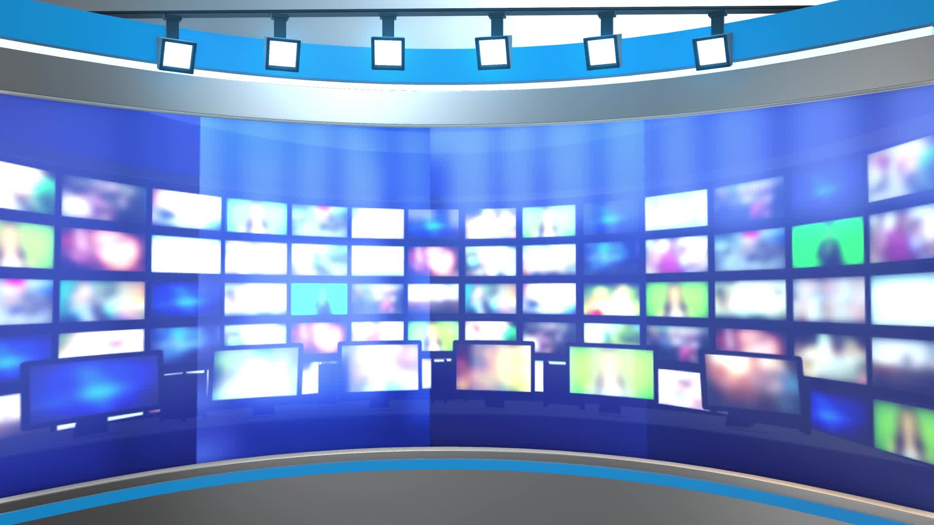 3d Virtual Tv Studio News With Green Screen 3d Rendering Stock Video At Vecteezy