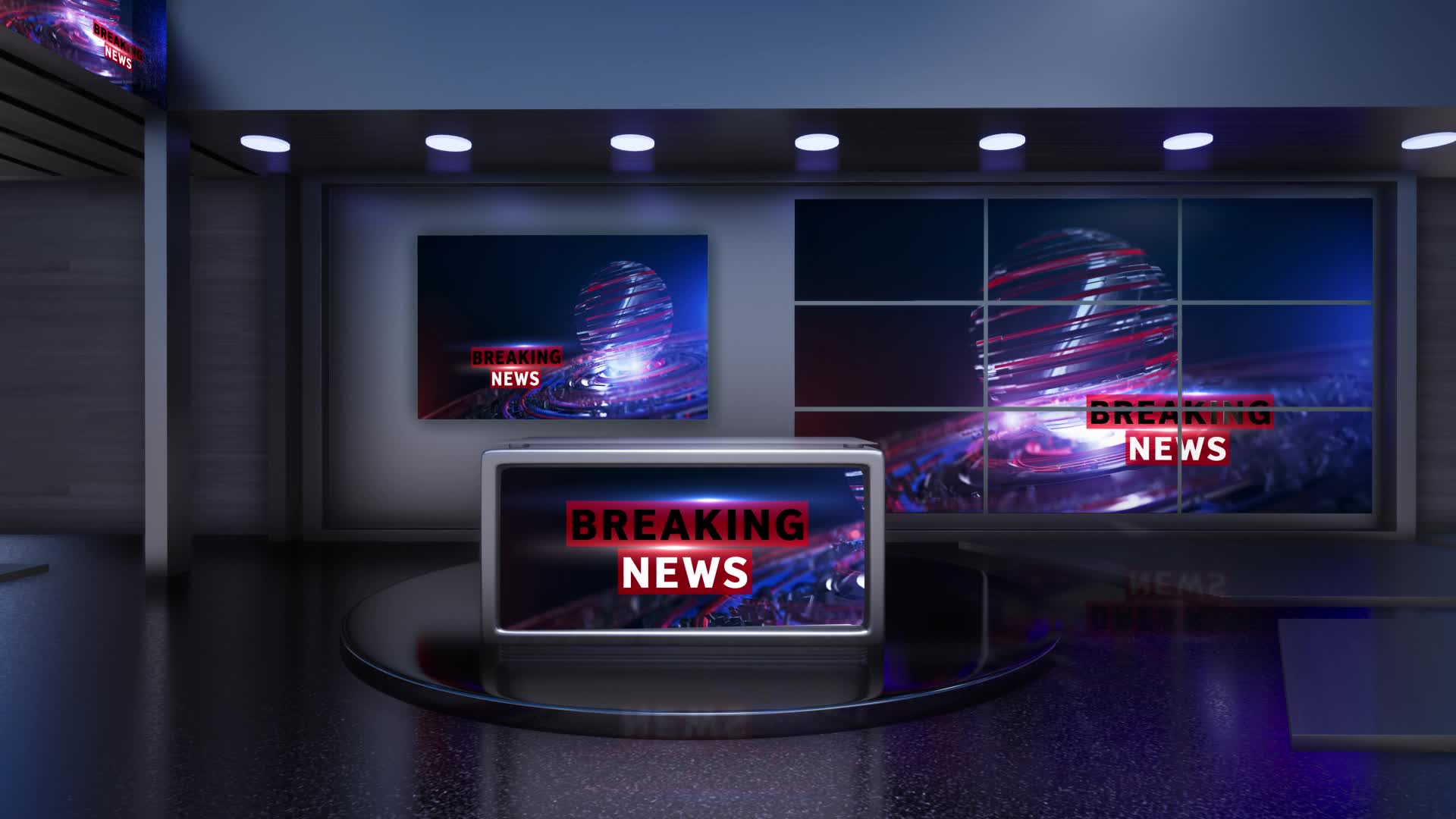 News Studio Stock Video Footage for Free Download