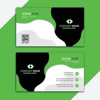 Fluid background business card design vector