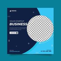 Corporate Social media Banner Design Template vector