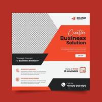 Corporate Social media Banner Design Template vector